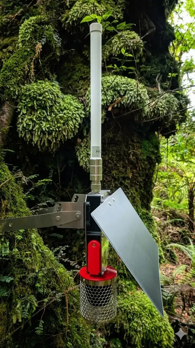 Hark device with solar panel